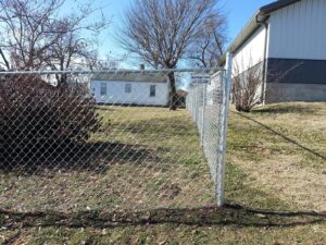 galvanized fence