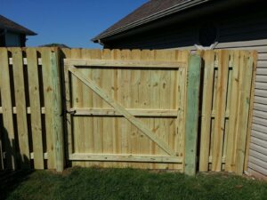 wooden gate