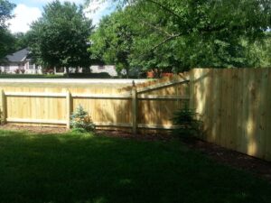 wooden fence