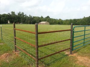 galvanized fence