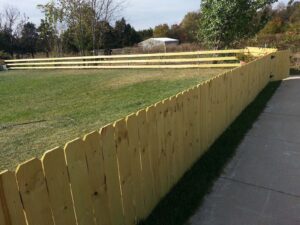 wooden fence