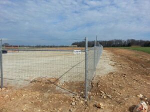 galvanized fence