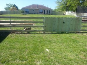 wooden gate