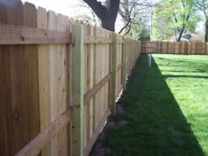 wooden fence