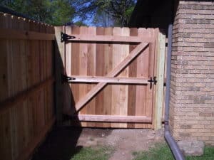 wooden gate