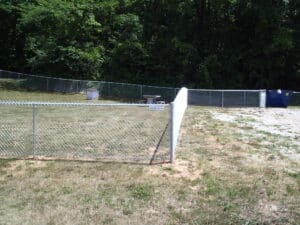 galvanized fence