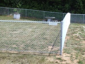 galvanized fence