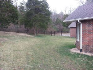 galvanized fence