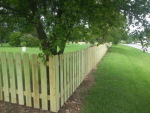 wooden fence